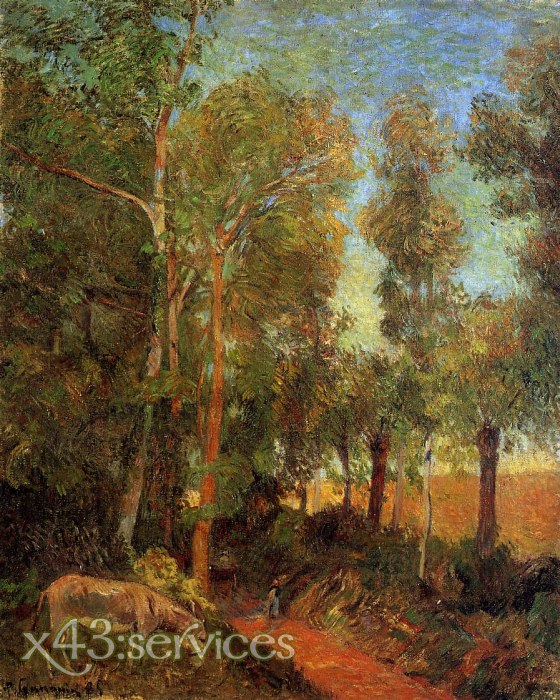 Paul Gauguin - Esel an Weg